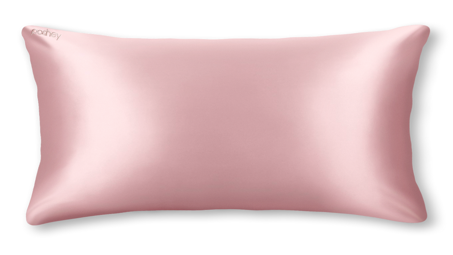 PINK SILK PILLOWCASE