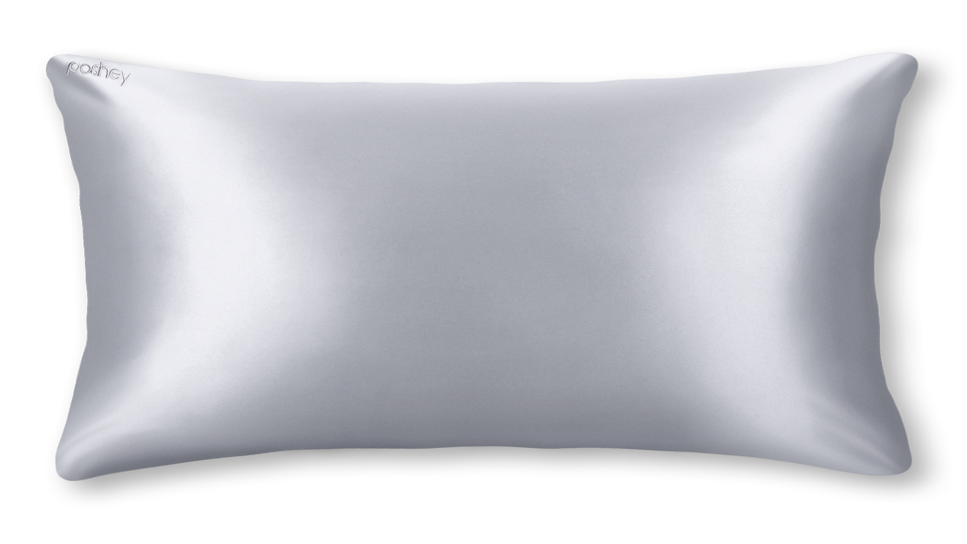 silver silk pillowcase