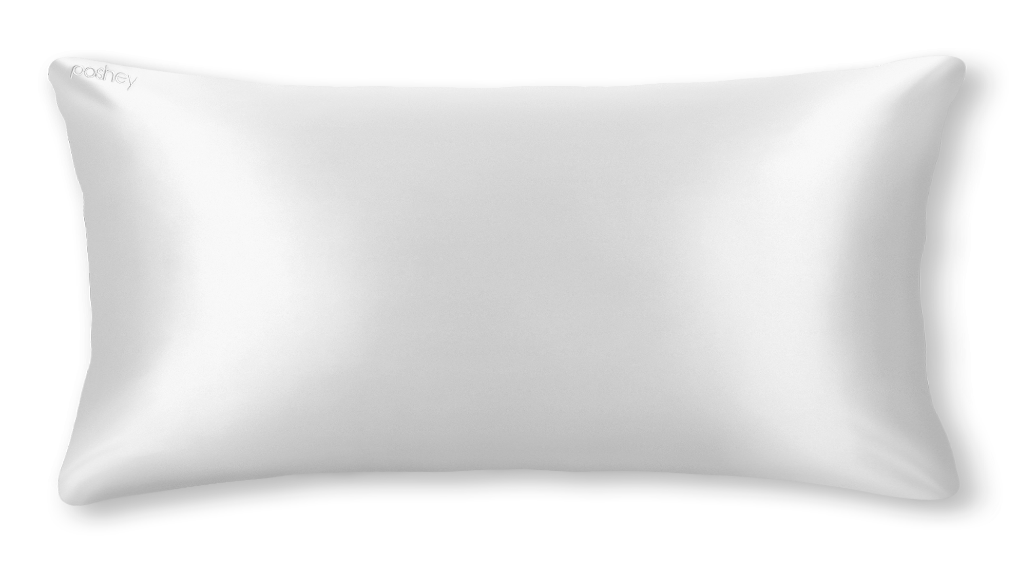 A white silk pillowcase