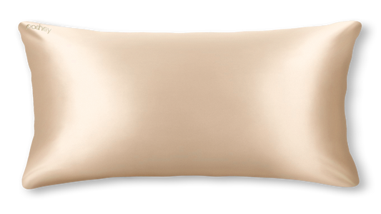caramel brown silk pillowcase