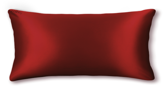 red silk pillowcase