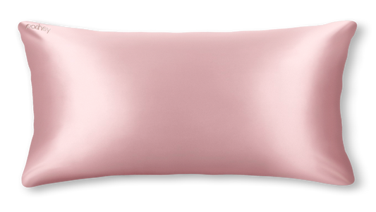 pink silk pillowcase
