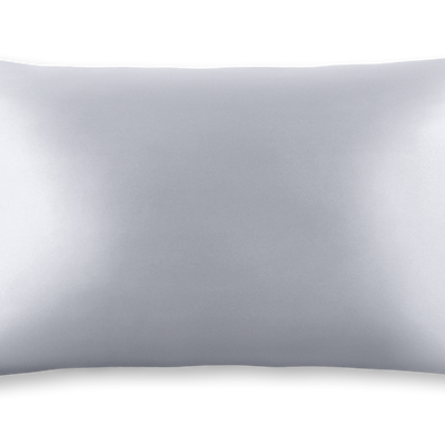SILVER SILK PILLOWCASE