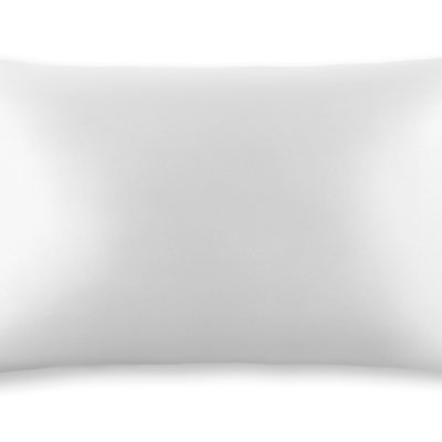WHITE SILK PILLOWCASE